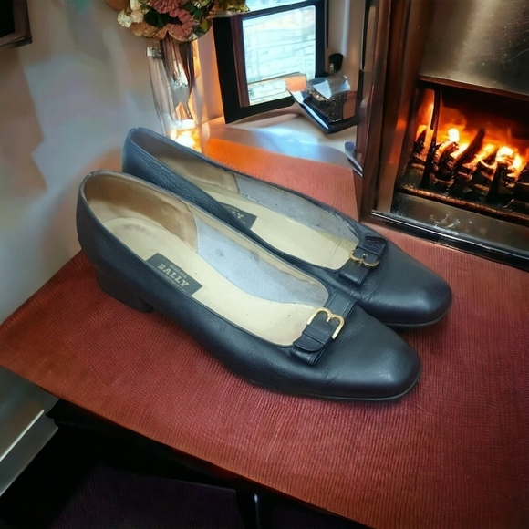 Bally Swiss - Shoes Pertisa Black Leather Size 10 - Picture 8 of 11